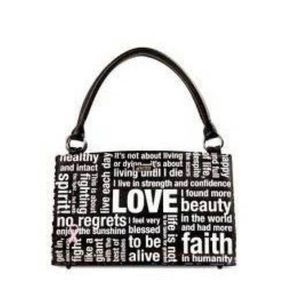 New miche black and white hope classic shell cover for convertible bag NWT NIB